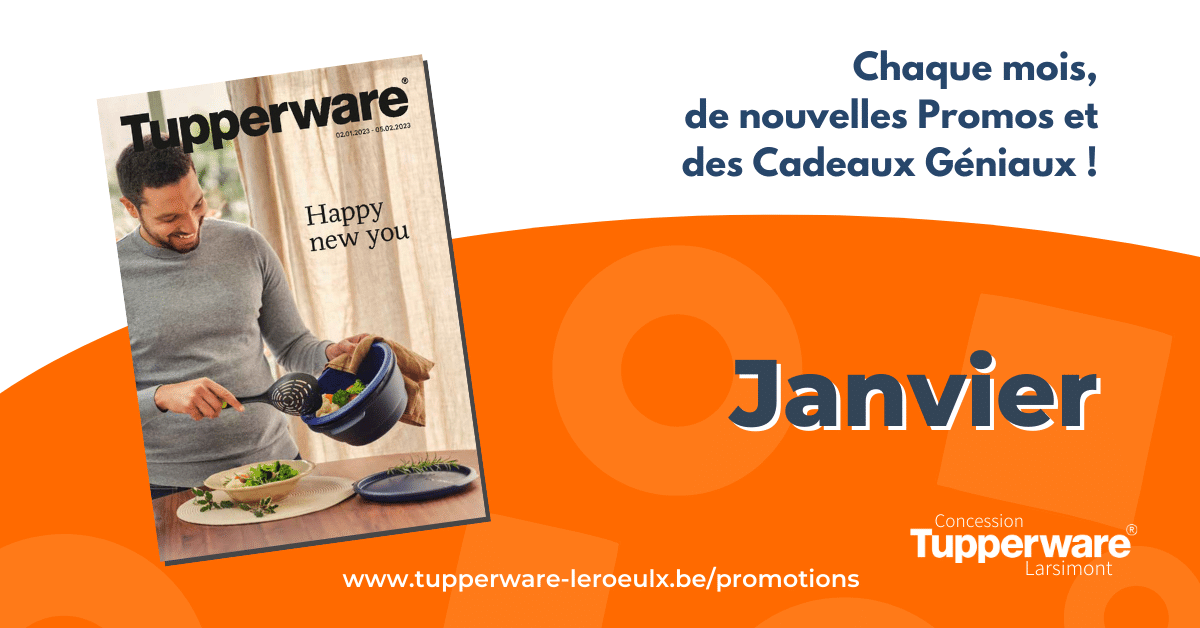 Happy New You | Tupperware promotion janvier 2023 Cover